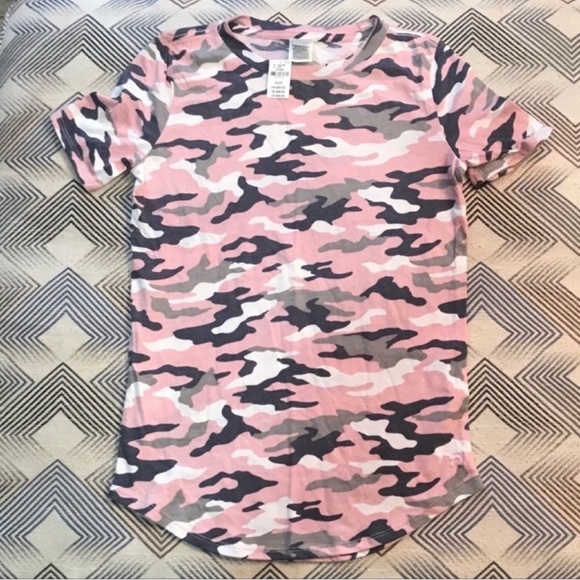 Pink VS Army Crew Neck Tee - Picture 1 of 3